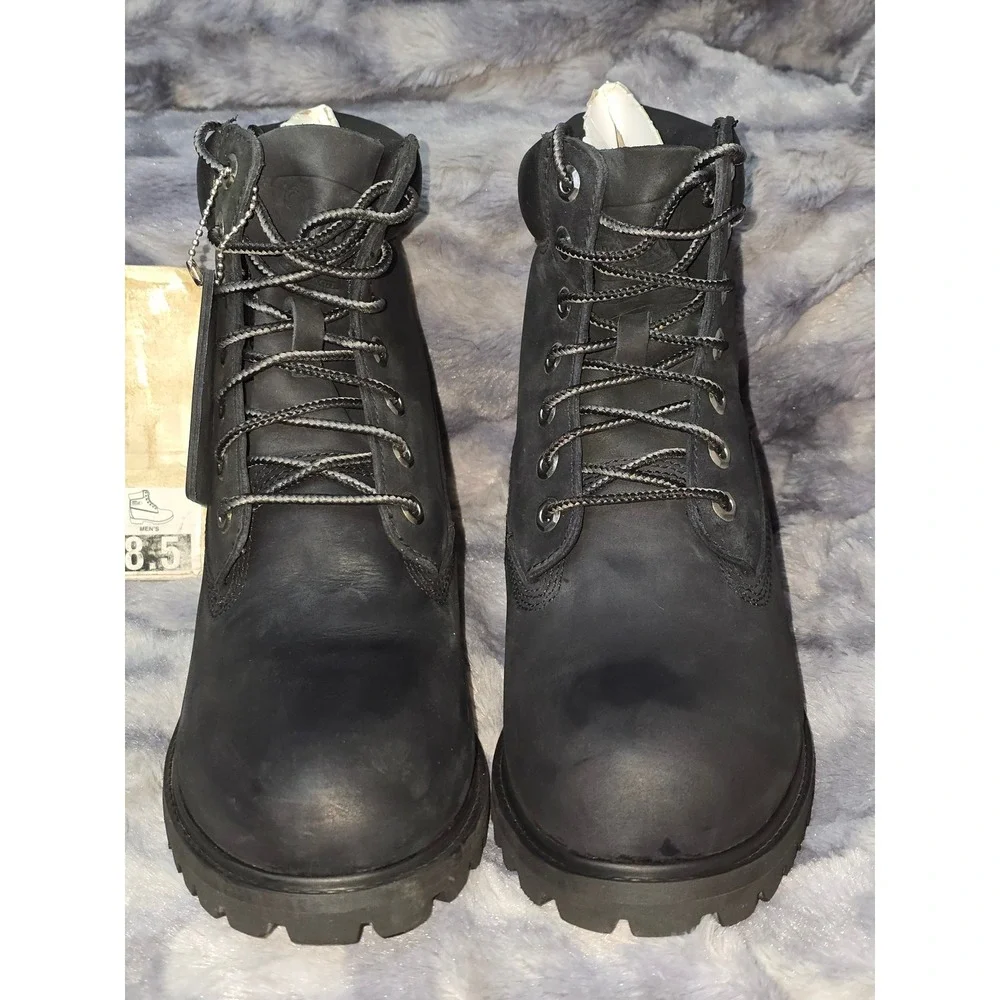Marc‎ Ecko Rawling-Coso Mens Black Leather Water Resistant Boots 24595/BBK 8.5